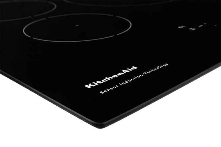 KitchenAid Black 30" 5-Element Electric Sensor Induction Cooktop - KCIG550JBL