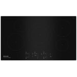 KitchenAid Black 36" 5-Element Electric Sensor Induction Cooktop - KCIG556JBL