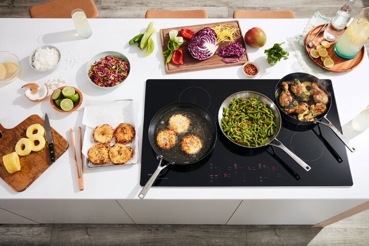 KitchenAid Stainless Steel 36" 5-Element Electric Sensor Induction Cooktop - KCIG556JSS