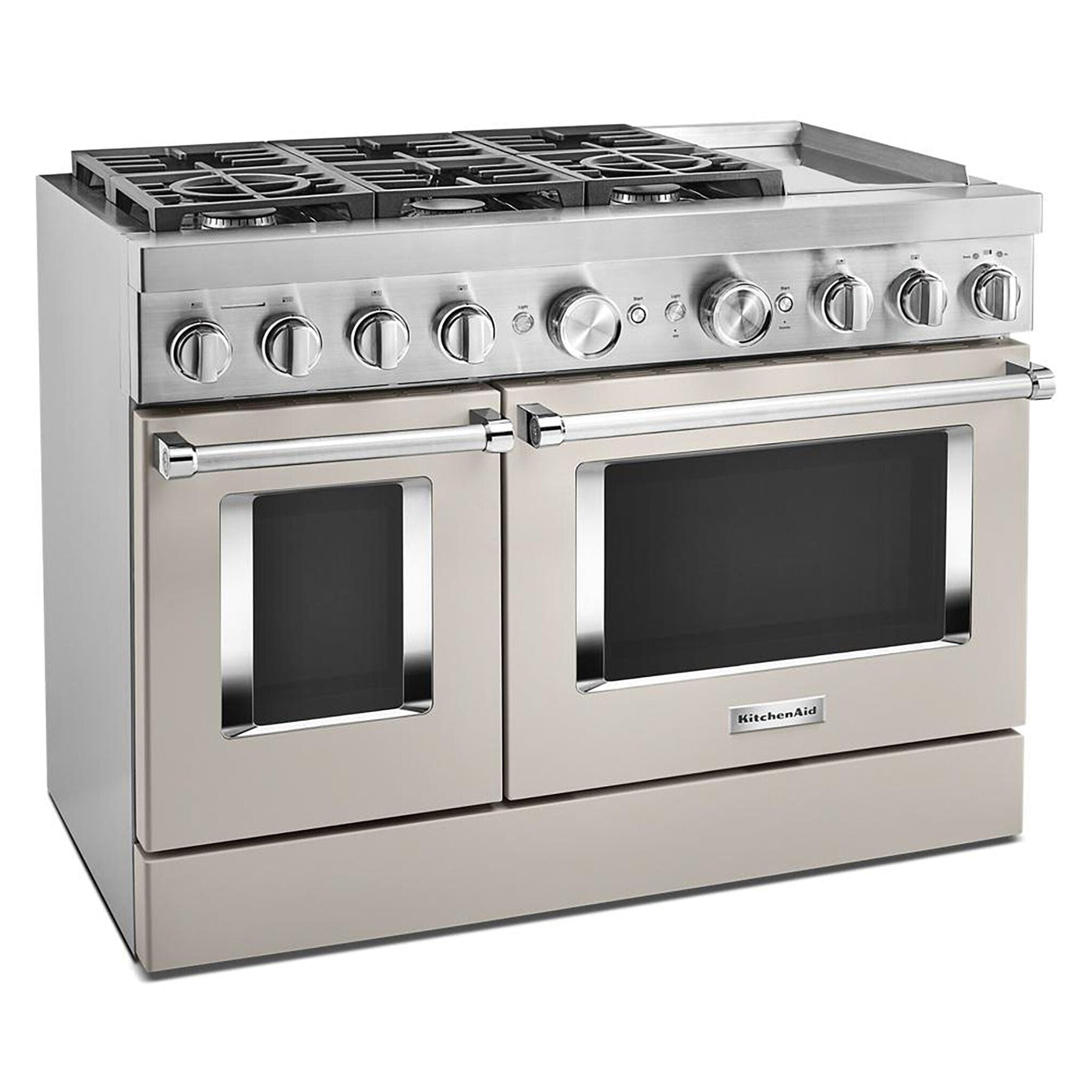 KitchenAid Matte Milkshake Smart Dual Fuel Freestanding Range (6.3 Cu. Ft.) - KFDC558JMH
