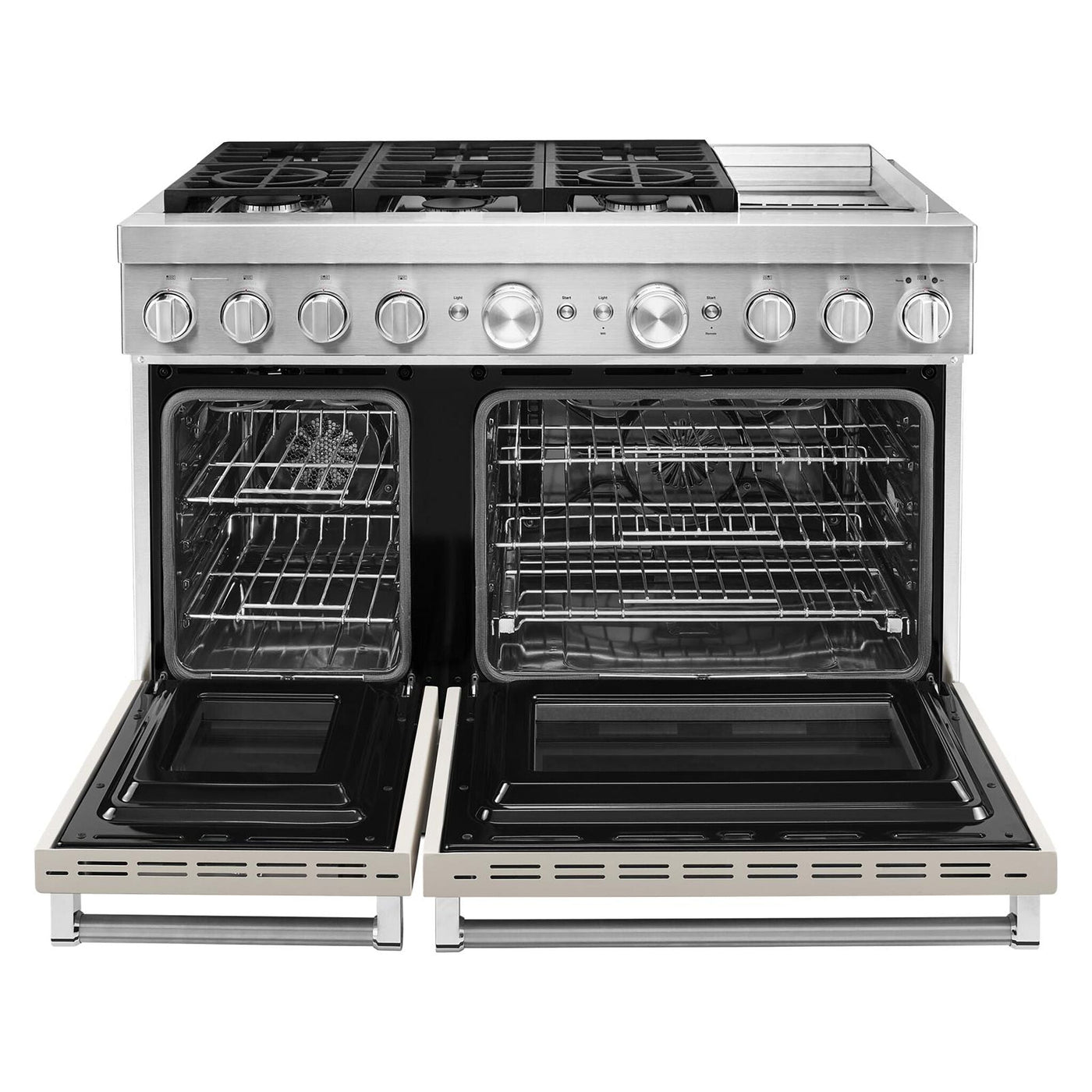KitchenAid Matte Milkshake Smart Dual Fuel Freestanding Range (6.3 Cu. Ft.) - KFDC558JMH