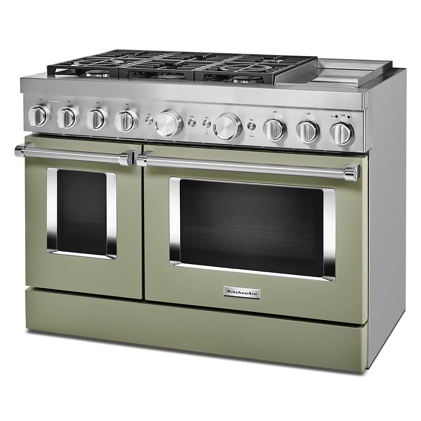 KitchenAid Matte Avocado Smart Dual Fuel Freestanding Range (6.3 Cu. Ft.) - KFDC558JAV