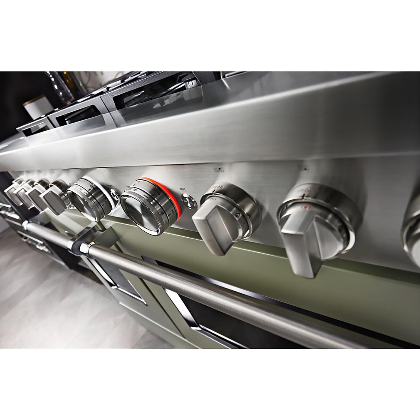KitchenAid Matte Avocado Smart Dual Fuel Freestanding Range (6.3 Cu. Ft.) - KFDC558JAV