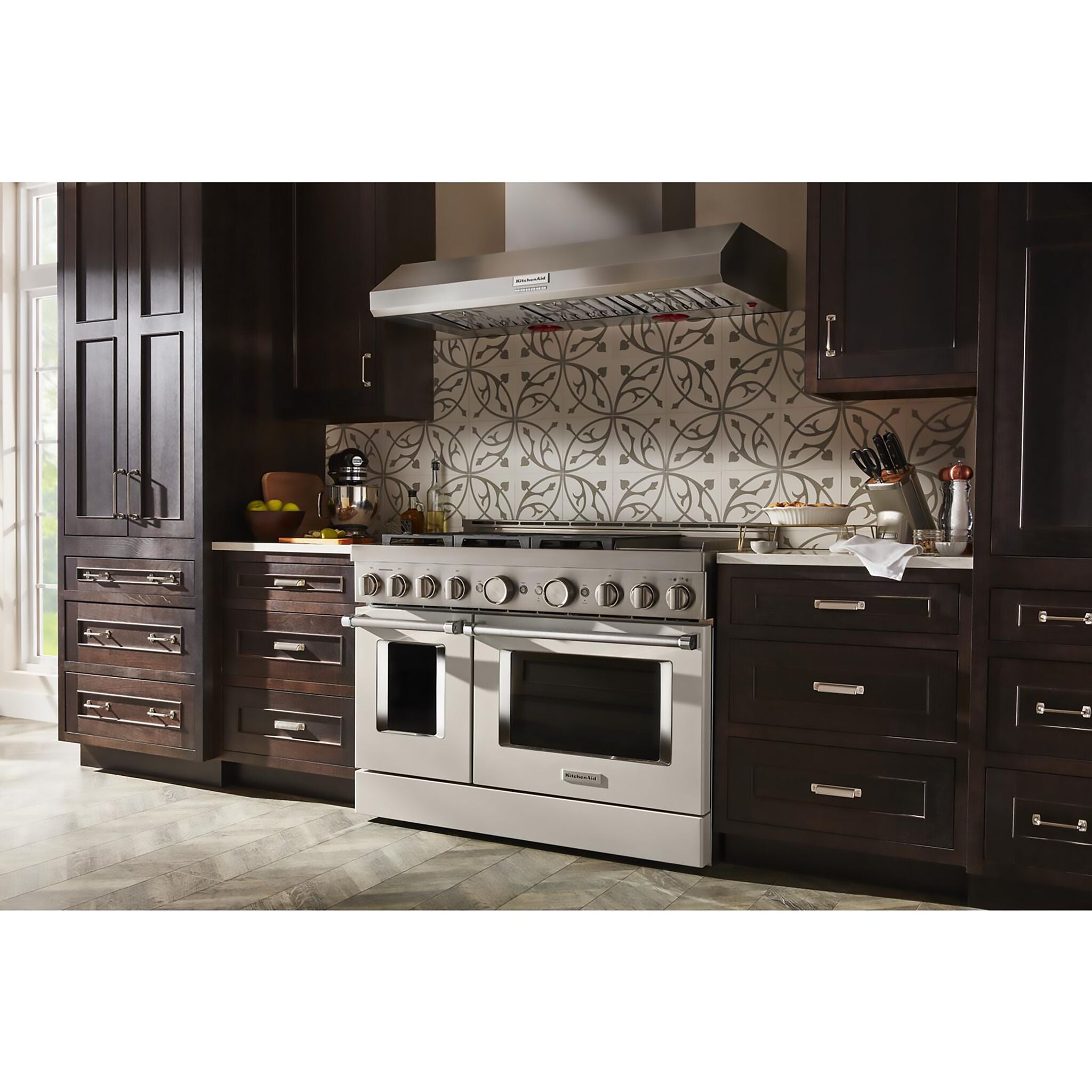 KitchenAid Matte Milkshake Smart Freestanding Gas Range (6.3 Cu. Ft.) - KFGC558JMH