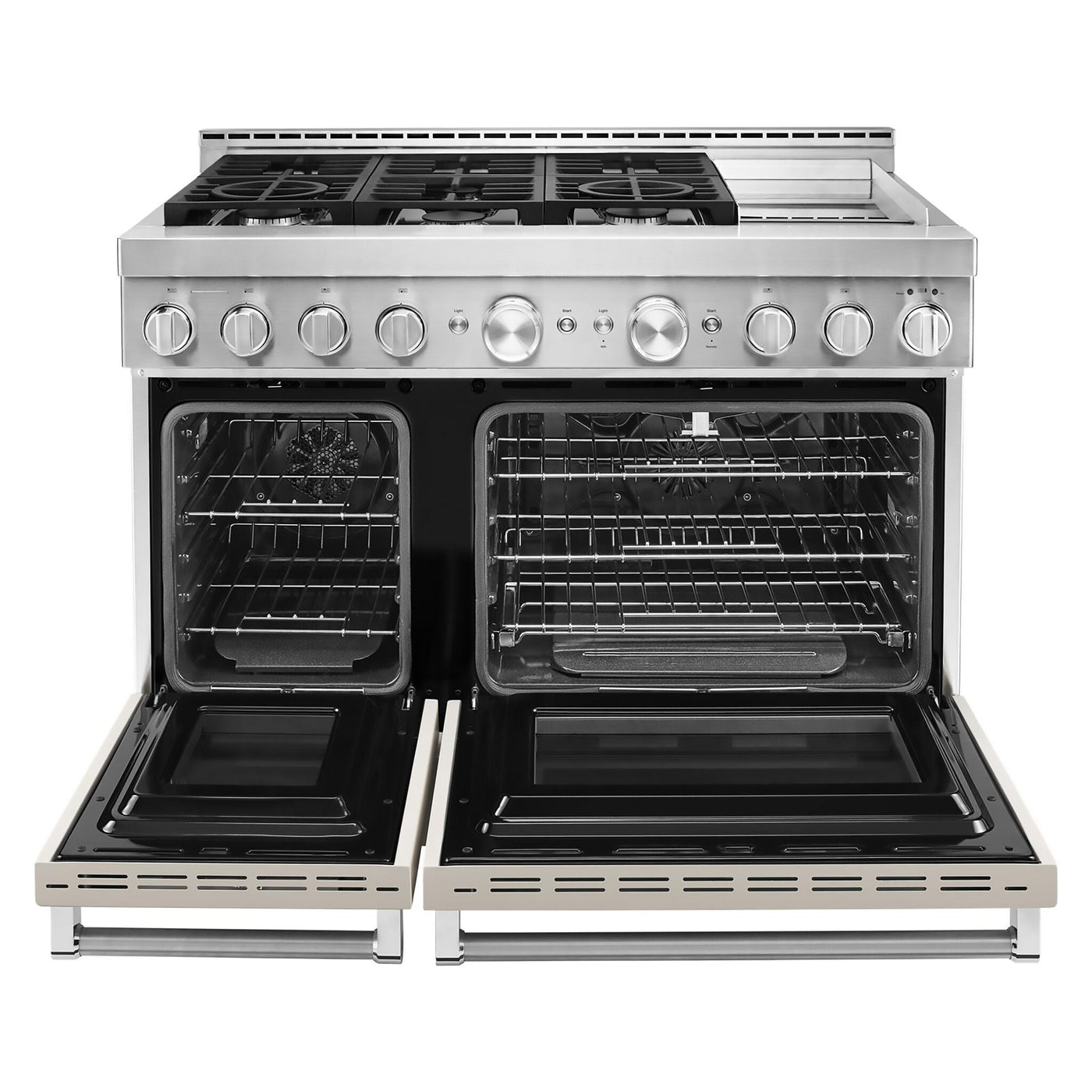 KitchenAid Matte Milkshake Smart Freestanding Gas Range (6.3 Cu. Ft.) - KFGC558JMH
