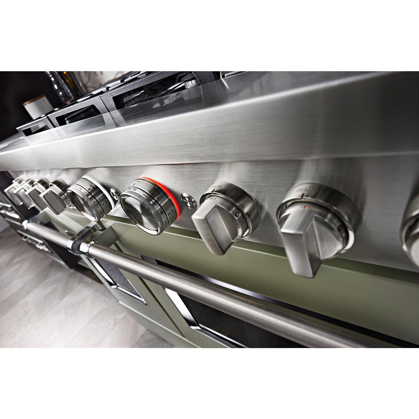 KitchenAid Matte Avocado Smart Freestanding Gas Range (6.3 Cu. Ft.) - KFGC558JAV