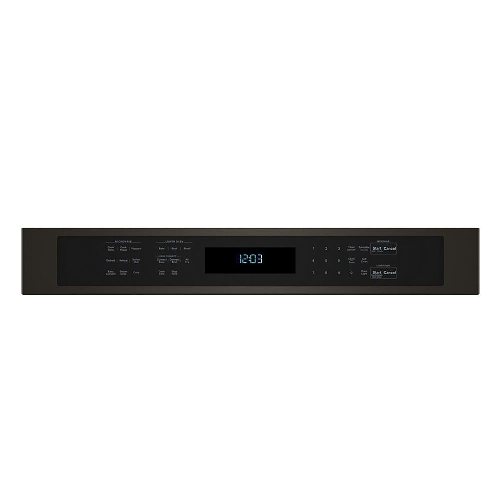 KitchenAid Black Stainless Steel with PrintShield™ Finish 30" Wall Oven and Microwave Combination (5.0 Cu. Ft. / 1.4 Cu. Ft.)- KOEC530PBS