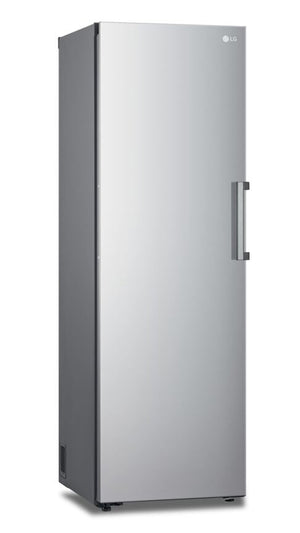 LG Platinum Silver Steel Counter Depth Upright Column No Frost Cooling Freezer (11.4 Cu.Ft) - LROFC1104V