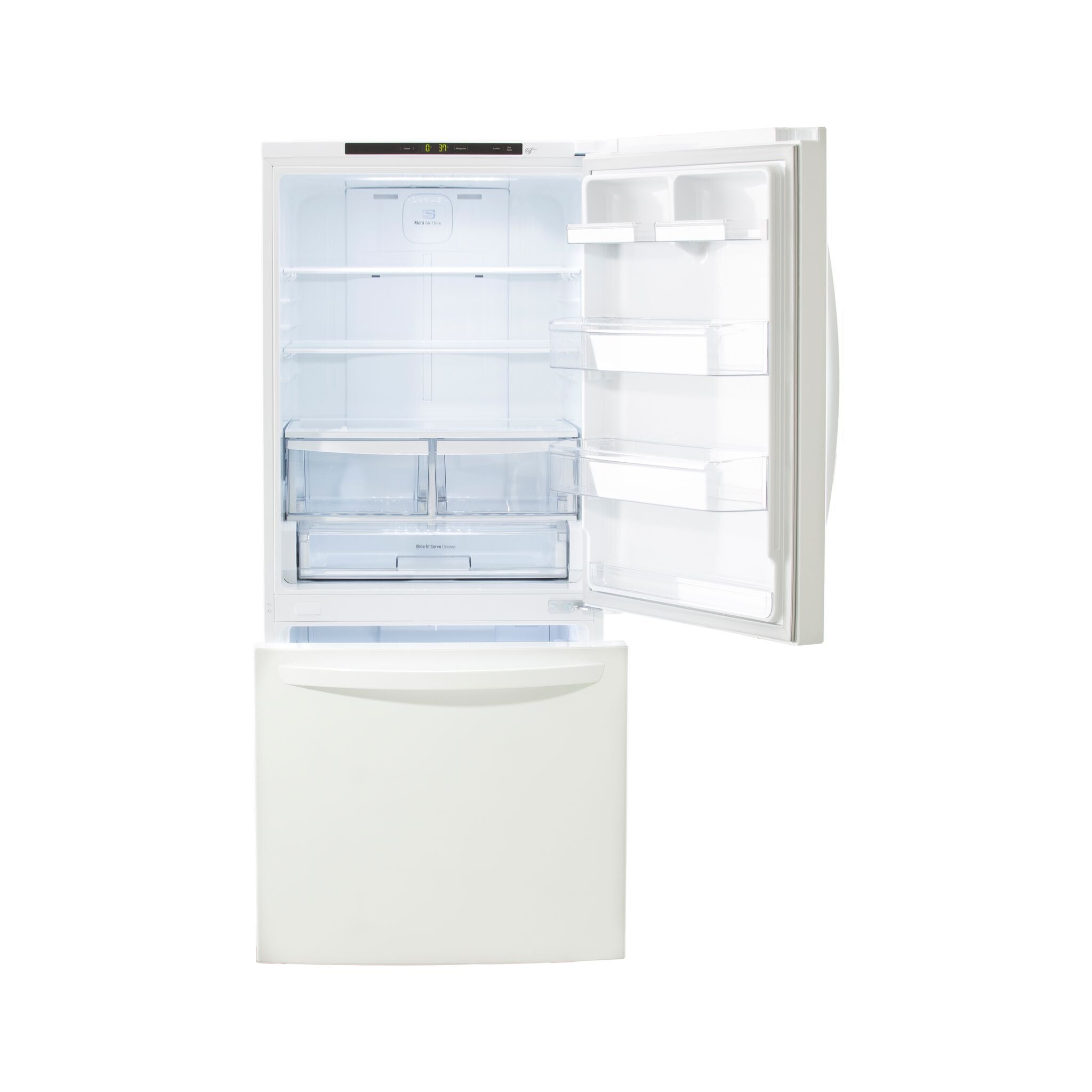 LG White 30" Bottom Mount Refrigerator (22.1 Cu.Ft.) - LRDNS2200W