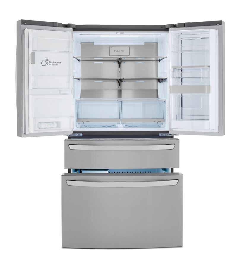 LG Smudge Proof Stainless Steel InstaView ThinQ Door-in-Door Refrigerator with Craft Ice (30 Cu.Ft) - LRMVS3006S