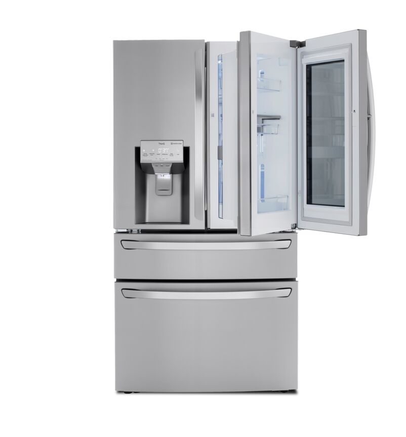 LG Smudge Proof Stainless Steel InstaView ThinQ Door-in-Door Refrigerator with Craft Ice (30 Cu.Ft) - LRMVS3006S