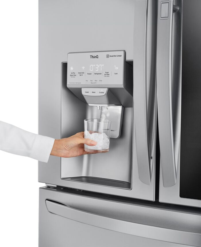 LG Smudge Proof Stainless Steel InstaView ThinQ Door-in-Door Refrigerator with Craft Ice (30 Cu.Ft) - LRMVS3006S