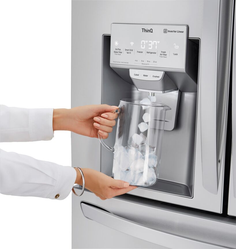 LG Smudge Proof Stainless Steel InstaView ThinQ Door-in-Door Refrigerator with Craft Ice (30 Cu.Ft) - LRMVS3006S