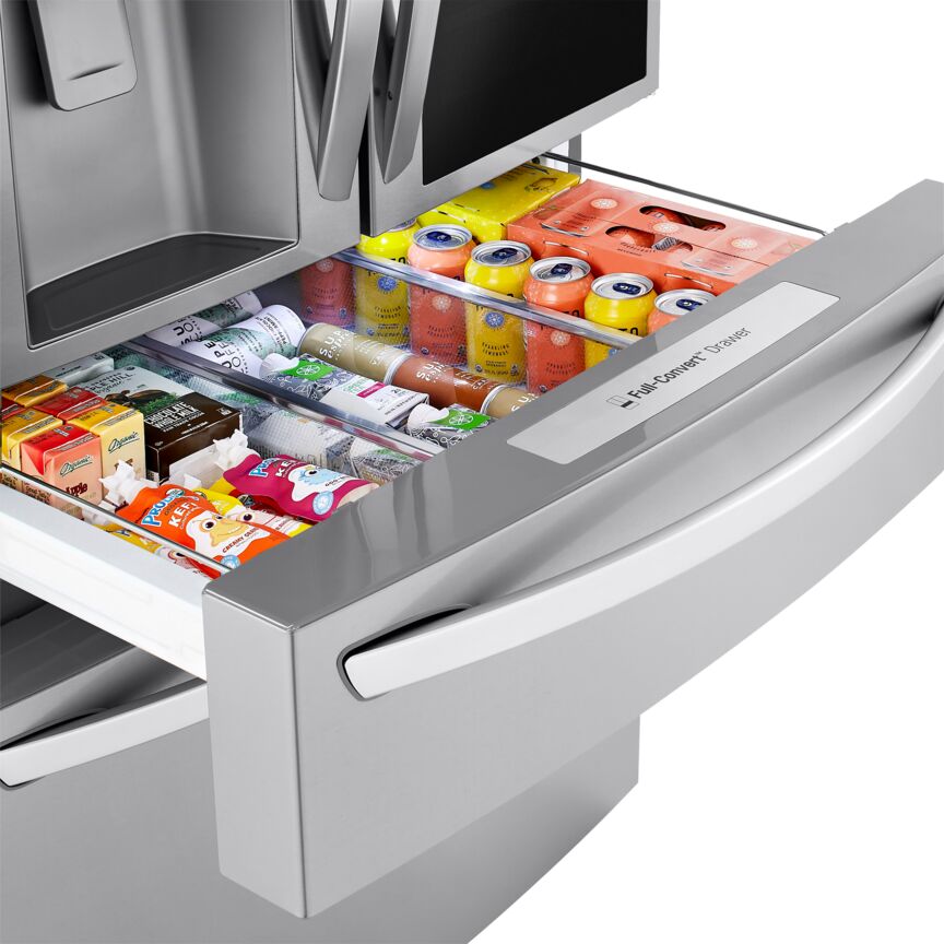 LG Smudge Proof Stainless Steel InstaView ThinQ Door-in-Door Refrigerator with Craft Ice (30 Cu.Ft) - LRMVS3006S