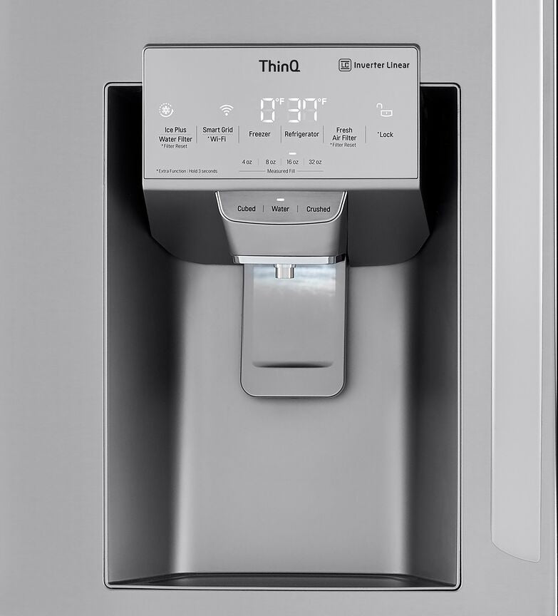 LG Smudge Proof Stainless Steel InstaView ThinQ Door-in-Door Refrigerator with Craft Ice (30 Cu.Ft) - LRMVS3006S