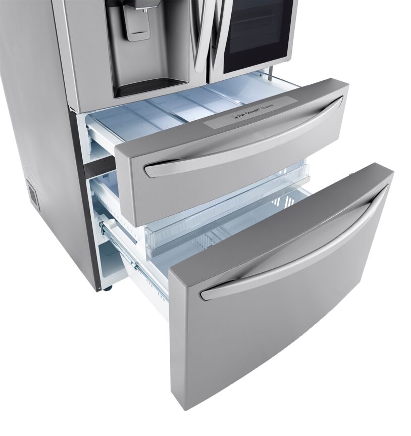 LG Smudge Proof Stainless Steel InstaView ThinQ Door-in-Door Refrigerator with Craft Ice (30 Cu.Ft) - LRMVS3006S