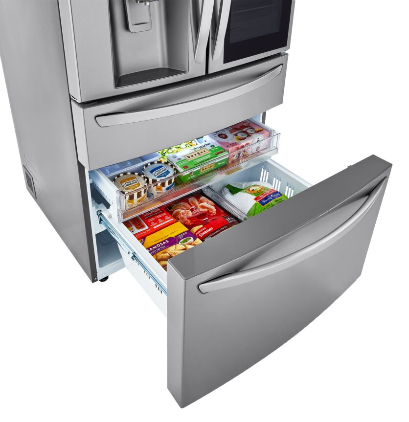 LG Smudge Proof Stainless Steel InstaView ThinQ Door-in-Door Refrigerator with Craft Ice (30 Cu.Ft) - LRMVS3006S