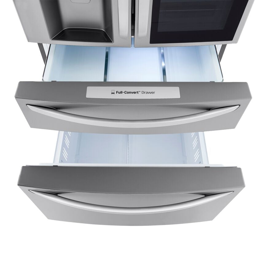 LG Smudge Proof Stainless Steel InstaView ThinQ Door-in-Door Refrigerator with Craft Ice (30 Cu.Ft) - LRMVS3006S