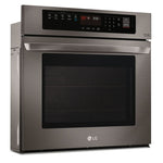LG Black Stainless Steel Single Wall Oven With EasyClean (4.7 Cu.Ft) - LWS3063BD