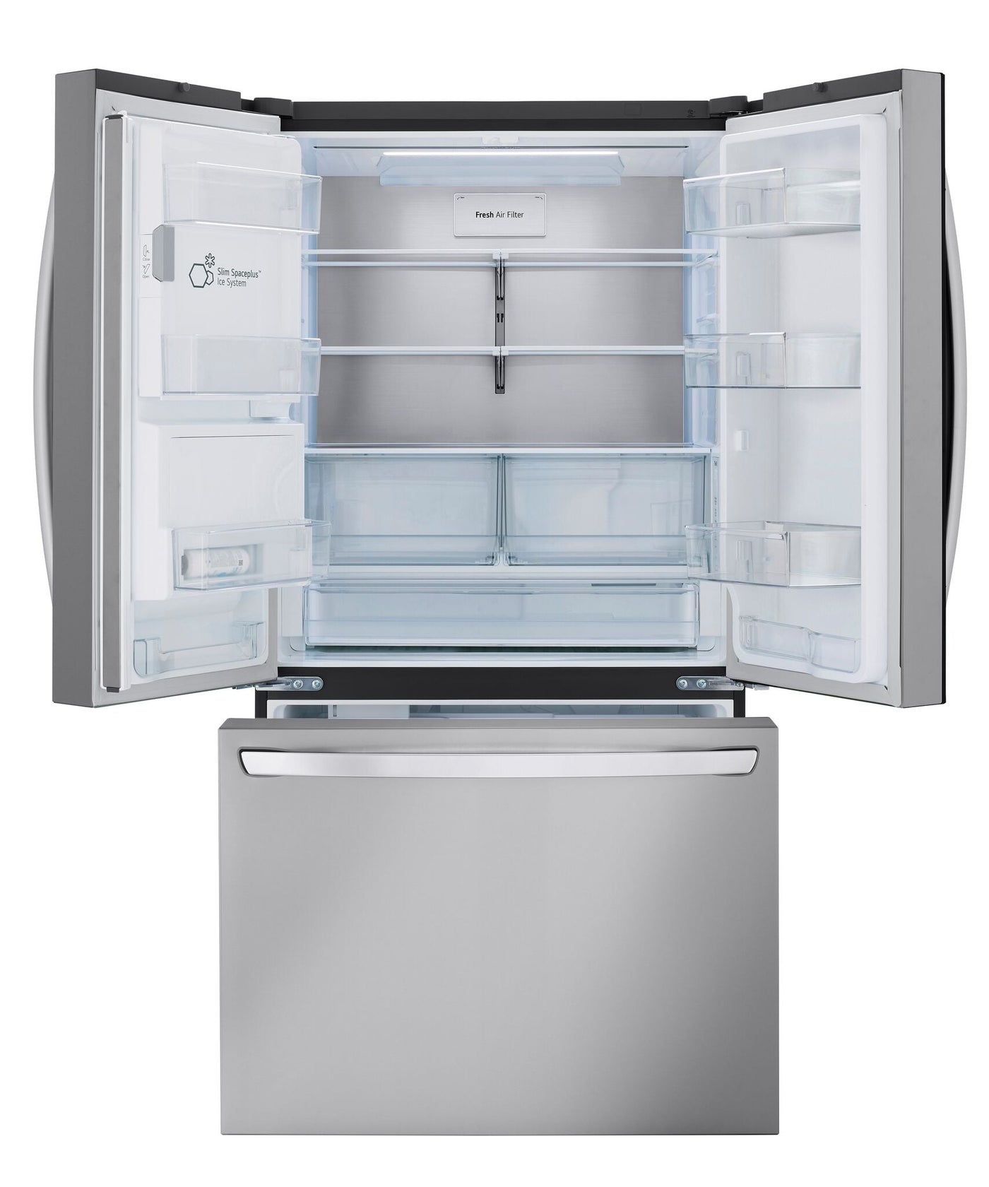LG Smudge Proof Stainless Steel Smart French Door Refrigerator with Dual Ice (31 Cu. Ft) - LRFXS3106S