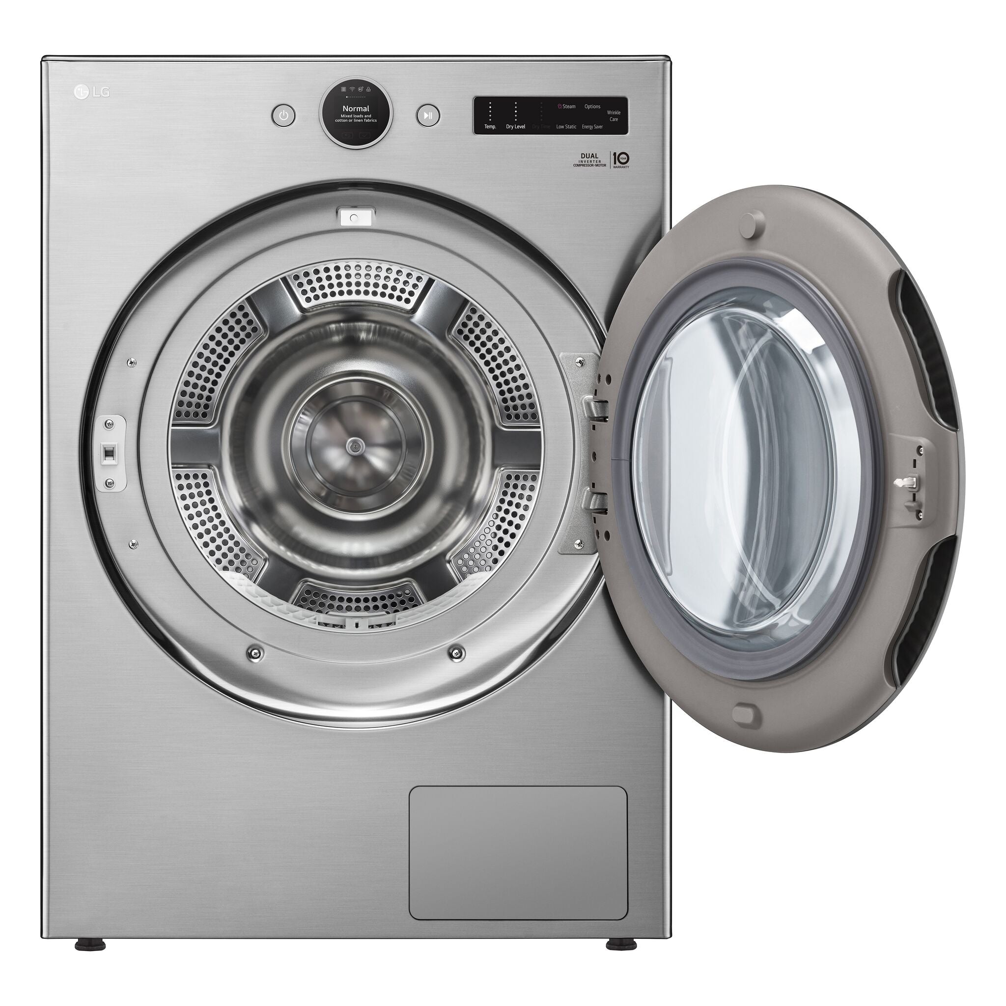 LG Graphite Steel Smart Front Load Dryer with Dual Inverter HeatPump™ Technology (7.8 Cu.ft) - DLHC5502V