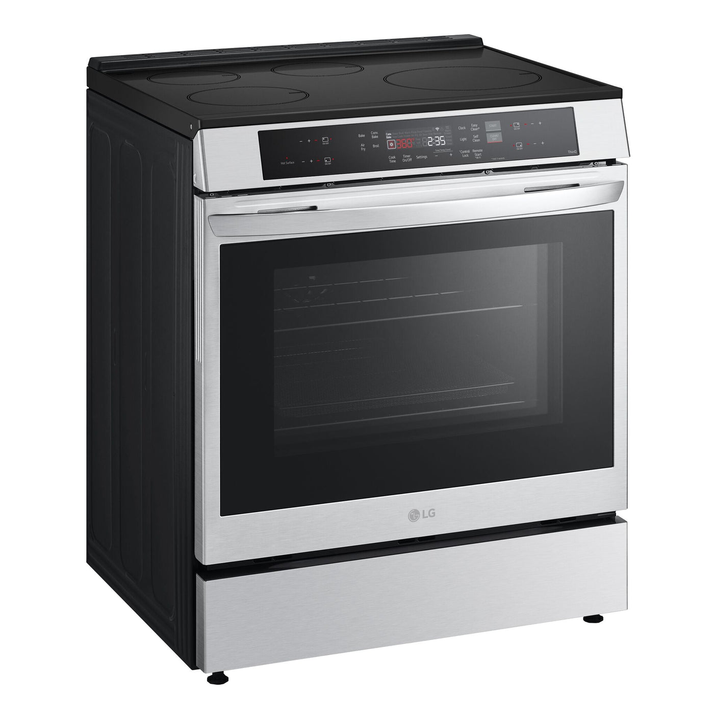 LG Smudgeproof Stainless Steel Smart Induction Slide-in Range with True Convection and Air Fry (6.3 Cu.Ft) - LSIL6332FE