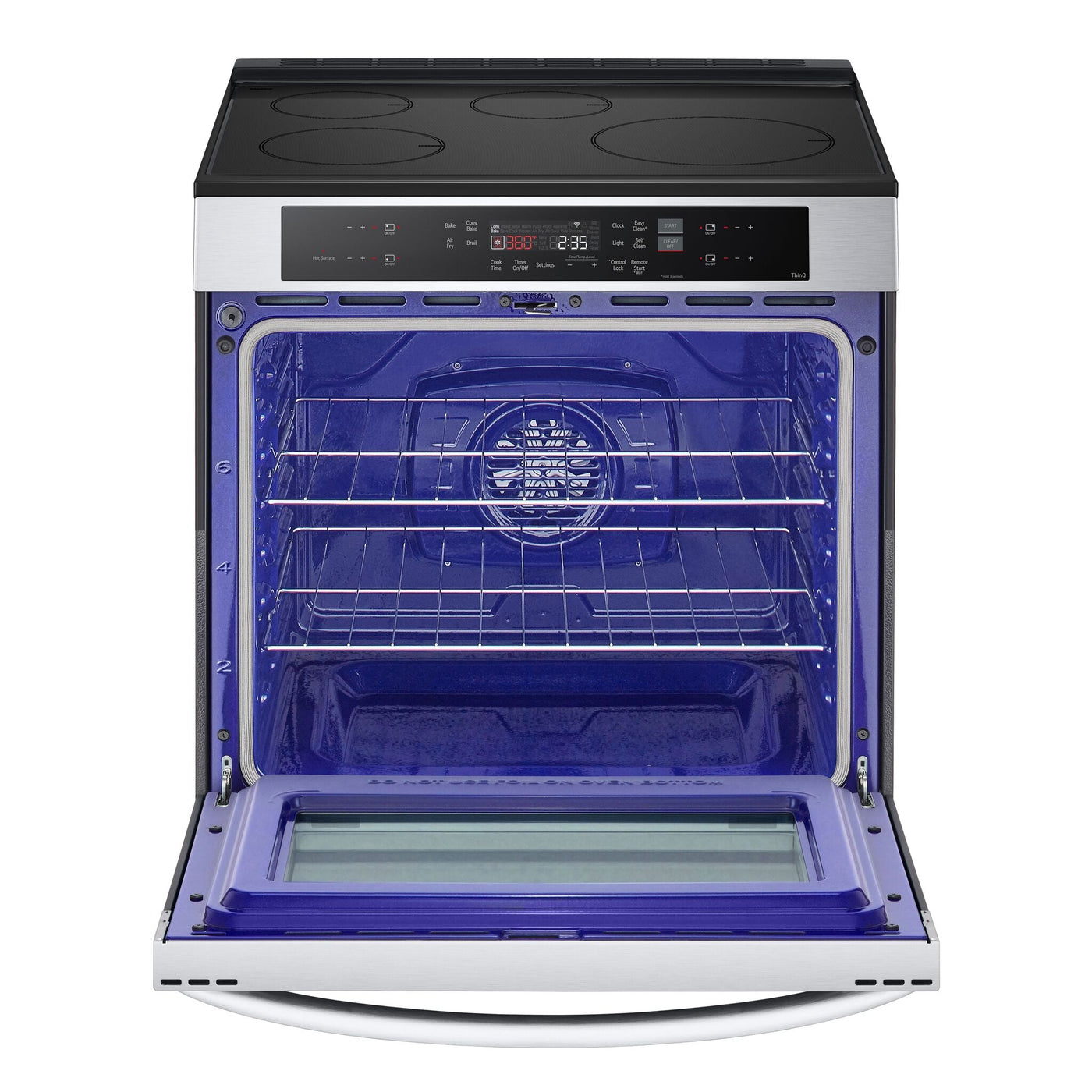 LG Smudgeproof Stainless Steel Smart Induction Slide-in Range with True Convection and Air Fry (6.3 Cu.Ft) - LSIL6332FE