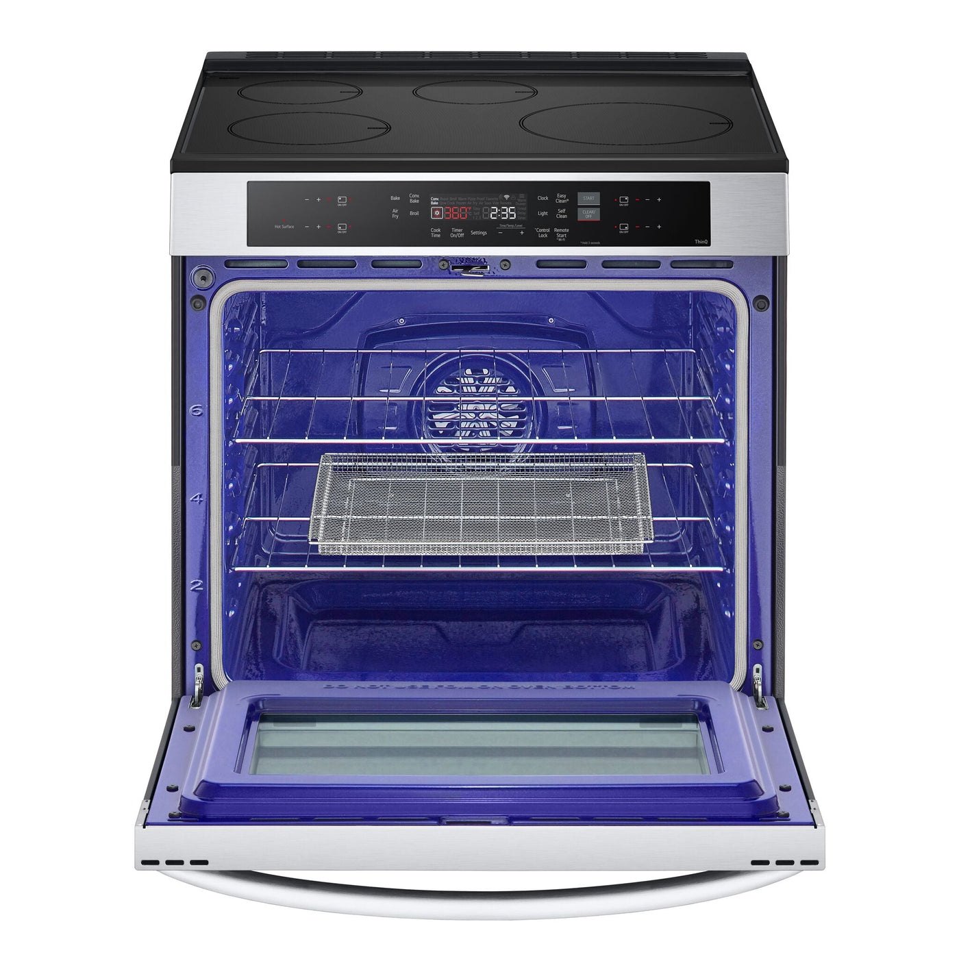 LG Smudgeproof Stainless Steel Smart Induction Slide-in Range with True Convection and Air Fry (6.3 Cu.Ft) - LSIL6332FE