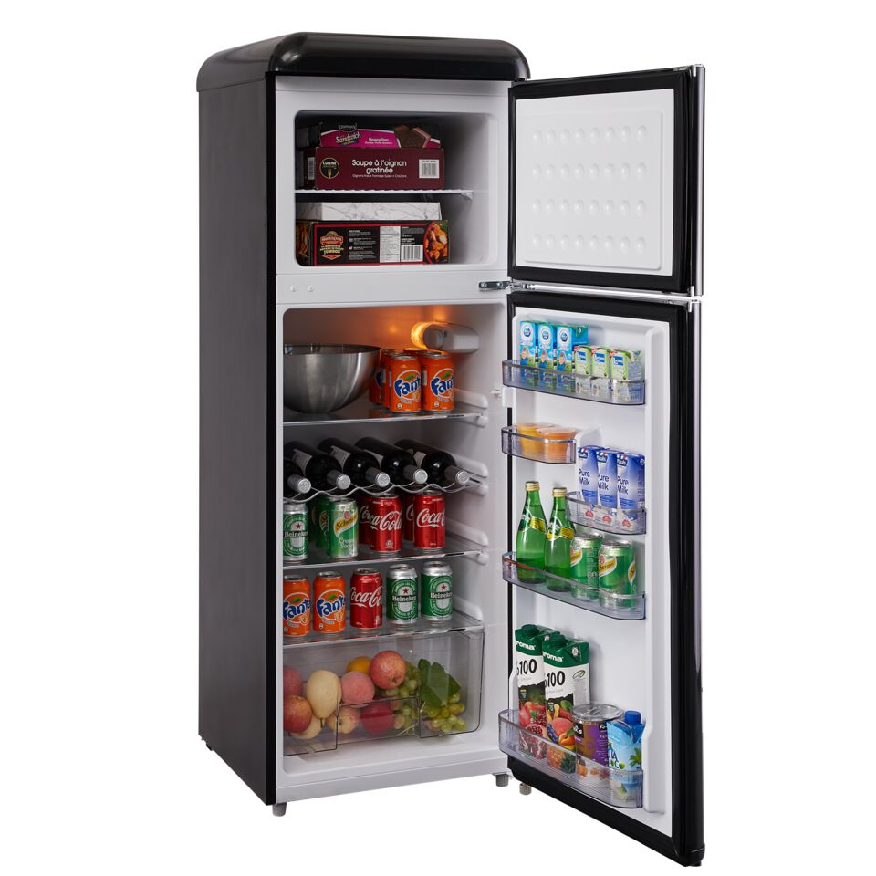 Epic 21.5" Black Retro Top Mount Refrigerator (7.5 cu. ft.) - ERR82BL-1