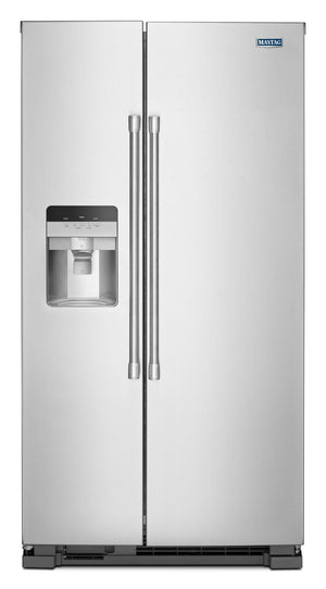 Maytag Fingerprint Resistant Stainless Steel Side-by-Side Refrigerator (24.51 Cu Ft) - MSS25C4MGZ