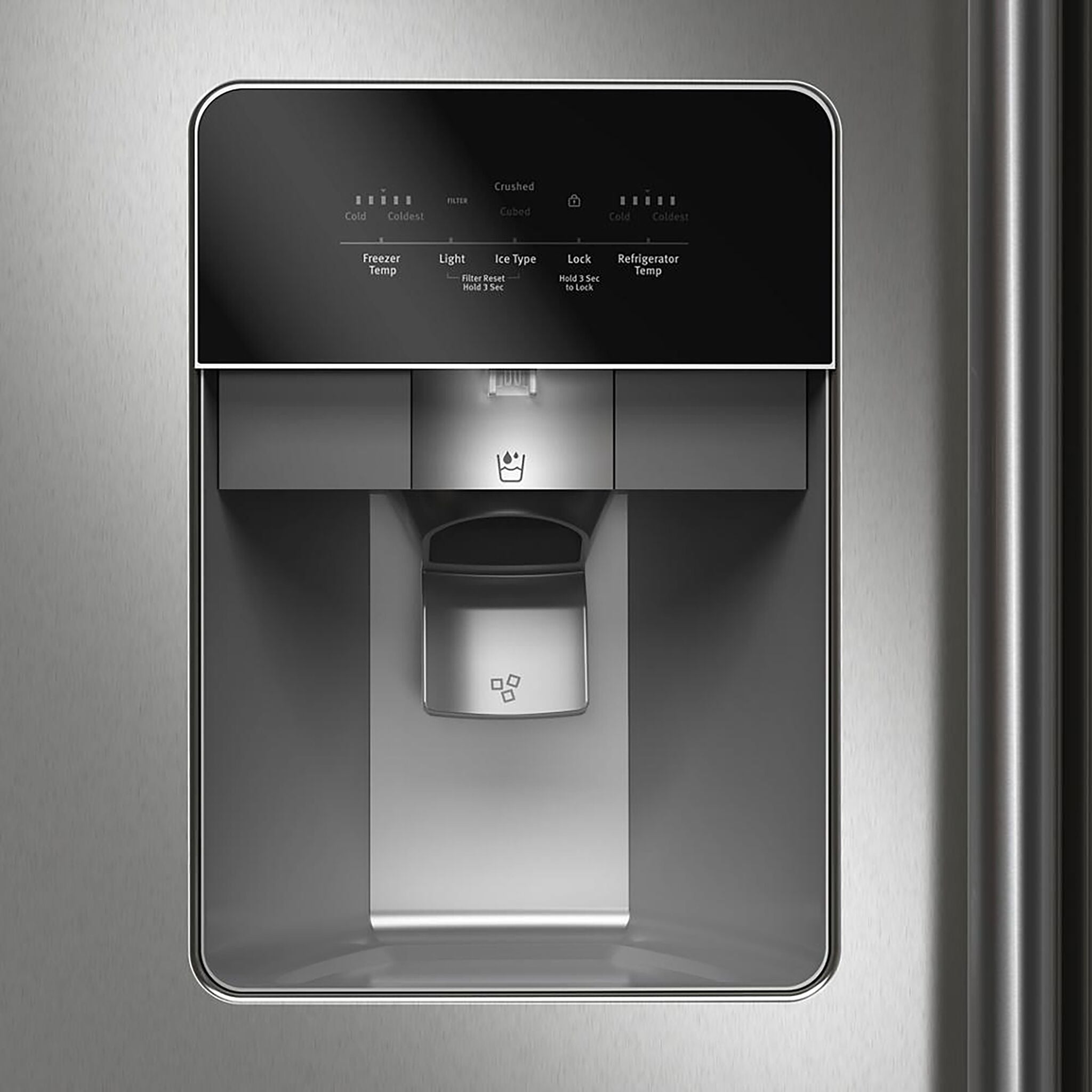 Maytag Fingerprint Resistant Stainless Steel Side-by-Side Refrigerator (24.5 Cu.Ft.) - MRSF4036PZ