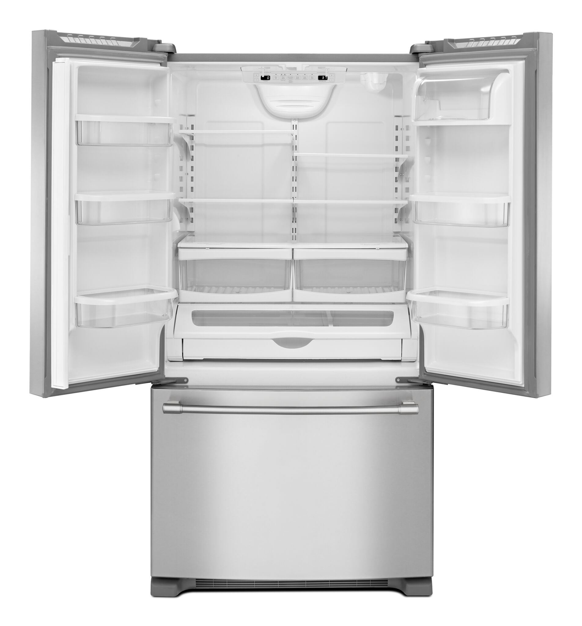 Maytag Fingerprint Resistant Stainless Steel 32.63" French Door Refrigerator (22.10 Cu Ft) - MRFF5033PZ