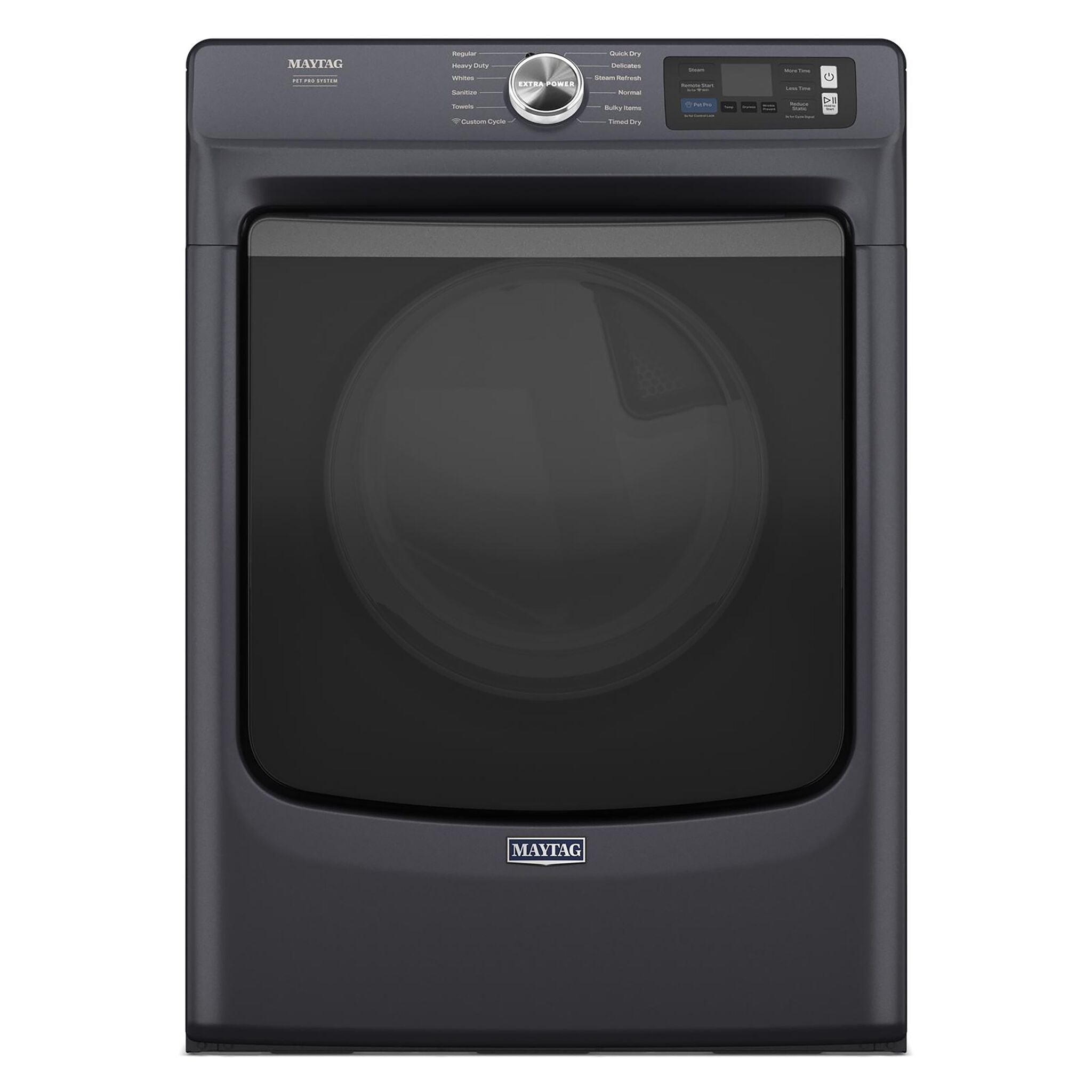 Maytag Midnight Steel Gas Dryer with Pet Pro (7.4 Cu.Ft.) - MGD7020RF