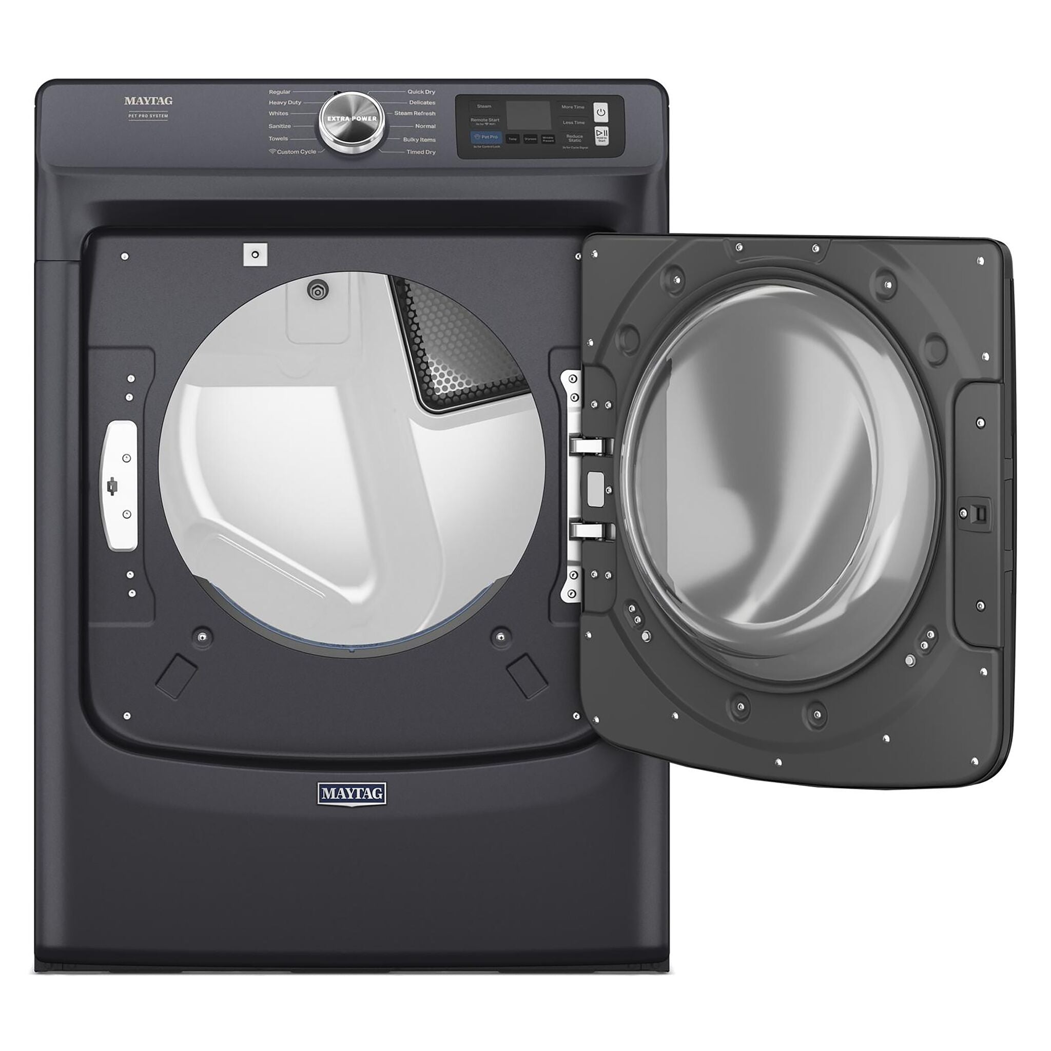 Maytag Midnight Steel Gas Dryer with Pet Pro (7.4 Cu.Ft.) - MGD7020RF