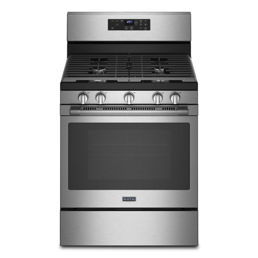 Maytag Smudge-Proof Stainless Steel 30" Gas Range with AirFry (5 Cu.Ft.) - MGR7700LZ