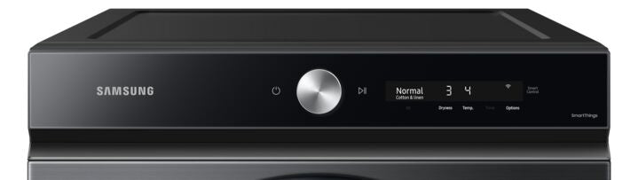 Samsung BESPOKE Black Stainless Electric Dryer with SuperSpeed (7.6 cu. ft.) - DVE53BB8700VAC