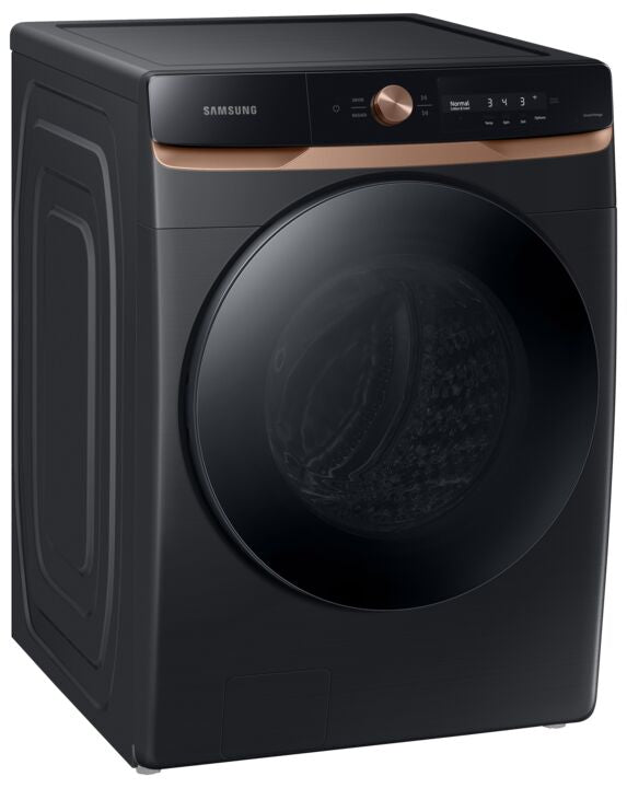 Samsung Black Stainless Steam Front Load Washer with Smart AI (5.3 cu. ft.) - WF46BG6500AVUS