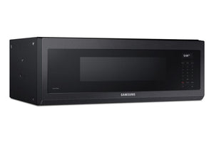 Samsung Black Stainless 550 CFM Slim Over-The-Range Microwave (1.1 Cu.Ft.) - ME11A7710DG/AC