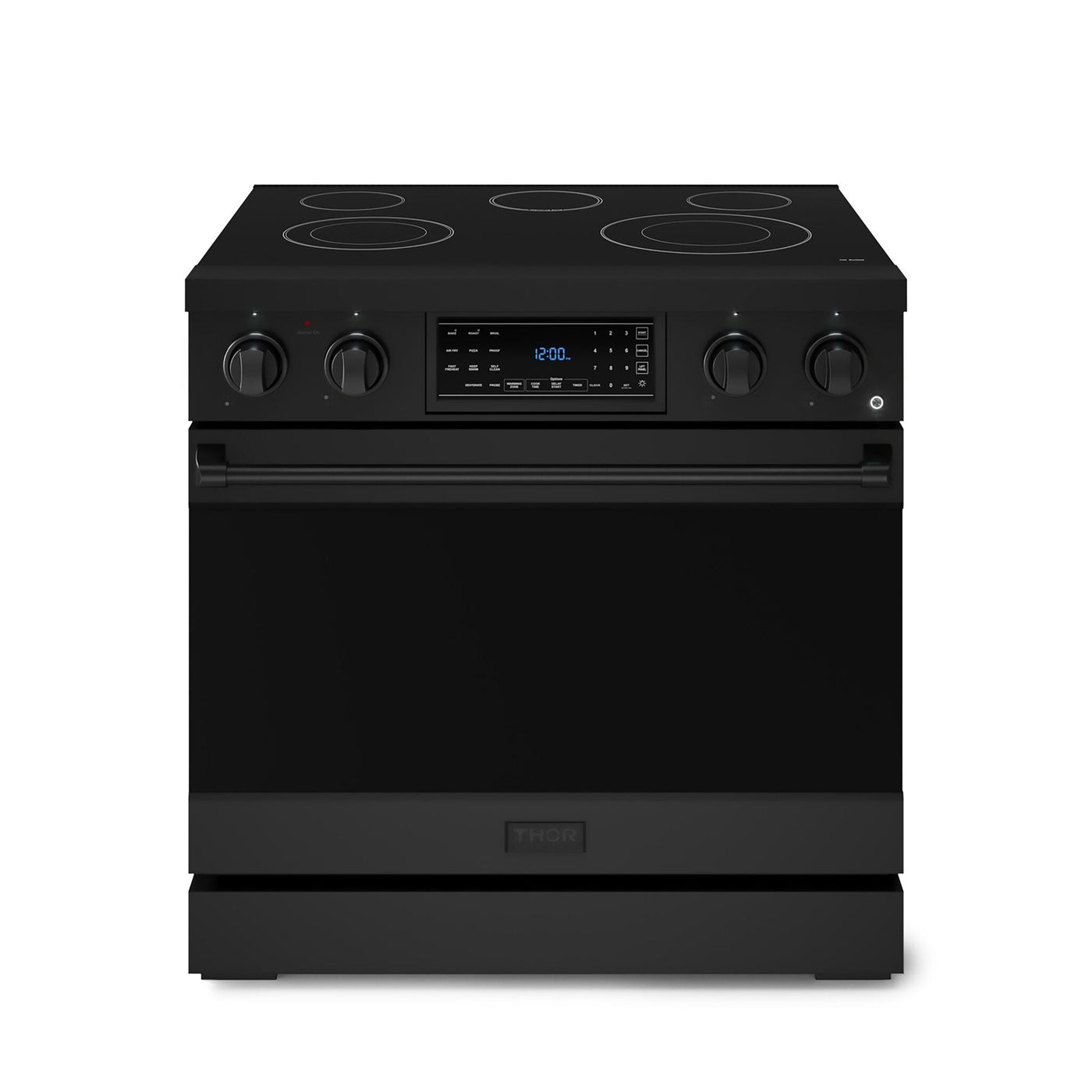 Thor Kitchen Black Stainless Steel Freestanding Professional Electric Range|Gordon Ramsay Series (6 cu.ft) - RSE36B