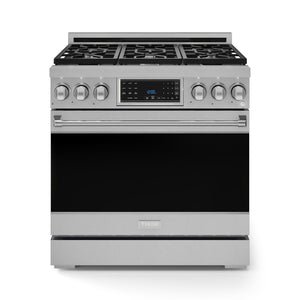 Thor Kitchen Stainless Steel Freestanding Professional Liquid Propane Gas Range|Gordon Ramsay Series (6 cu.ft.)- RSG36LP