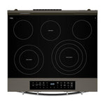 Whirlpool Black-on-Stainless Slide-In Electric Range (5.3 Cu.Ft.) - YWSES7530RV