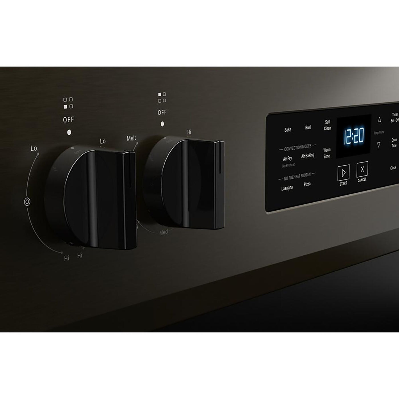 Whirlpool Print Resistant Black Stainless Electric Freestanding Range (5.3 Cu.Ft.) - YWFES5030RV