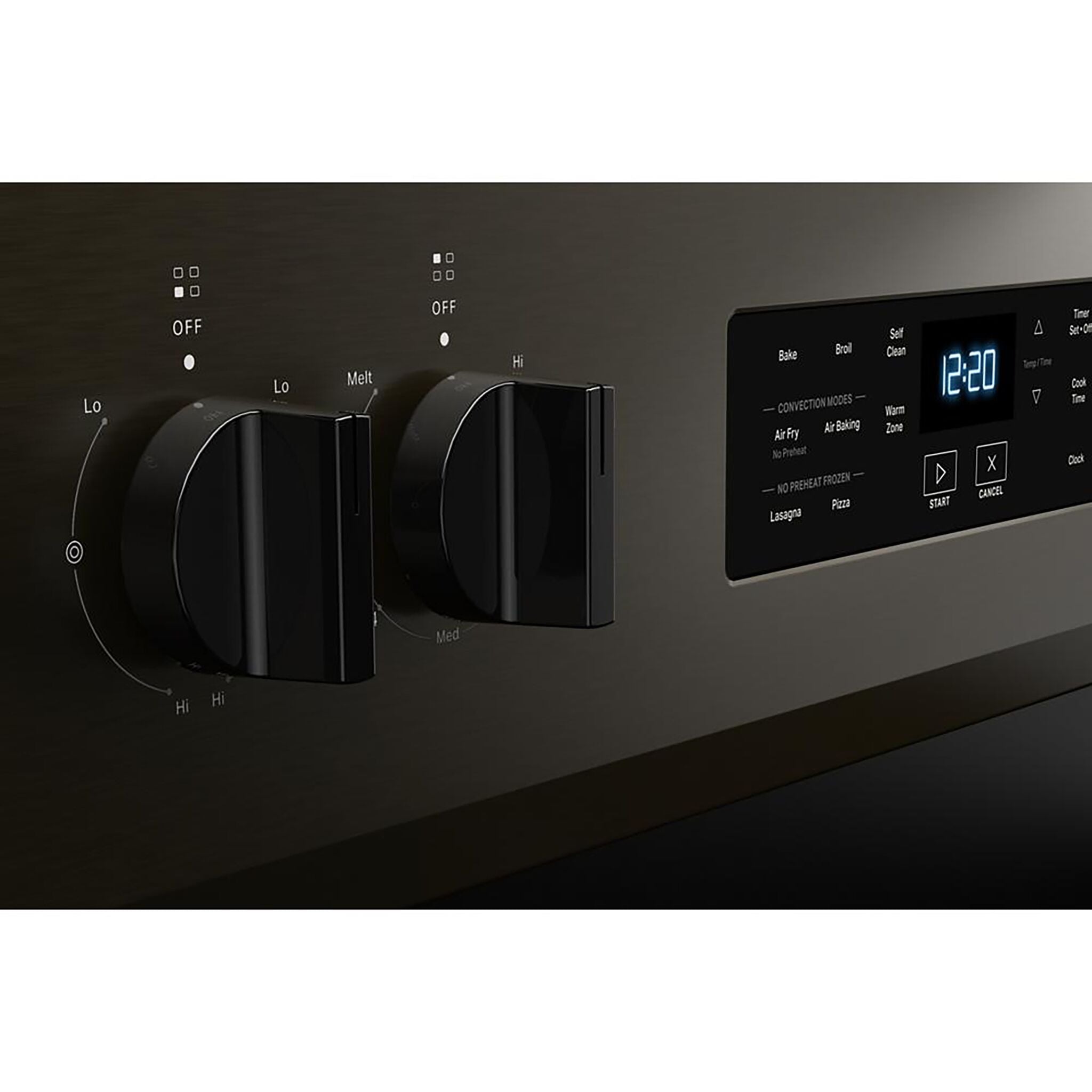 Whirlpool Print Resistant Black Stainless Electric Freestanding Range (5.3 Cu.Ft.) - YWFES5030RV