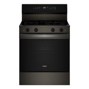 Whirlpool Print Resistant Black Stainless Electric Freestanding Range (5.3 Cu.Ft.) - YWFES7530RV