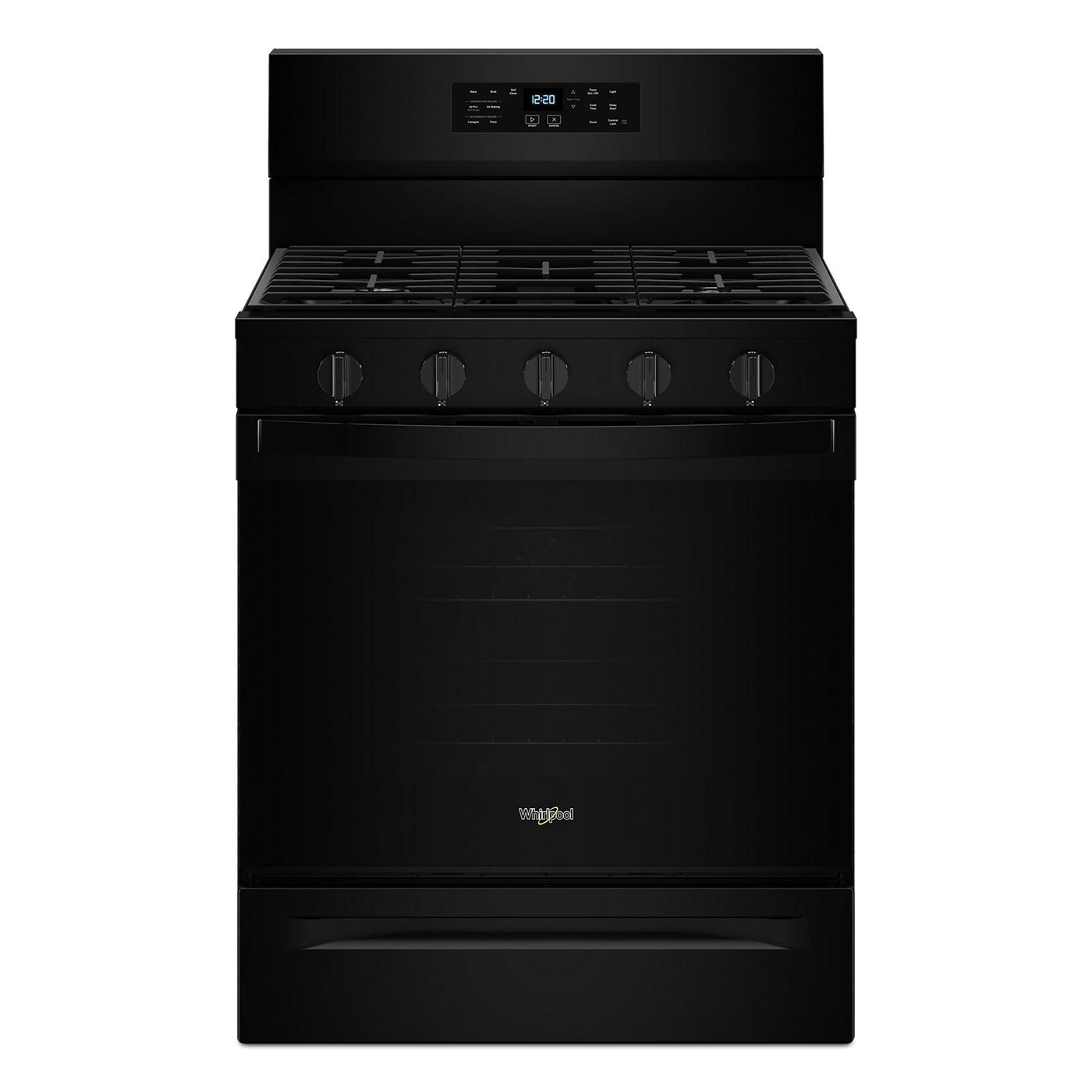 Whirlpool Black Gas Freestanding Range (5 Cu.Ft.)- WFGS5030RB