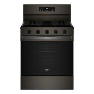 Whirlpool Print Resistant Black Stainless Gas Freestanding Range (5 Cu.Ft.) - WFGS5030RV