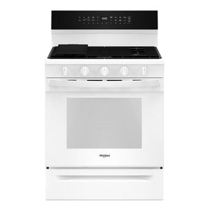 Whirlpool White Gas Freestanding Range (5 Cu.Ft.) - WFGS7530RW