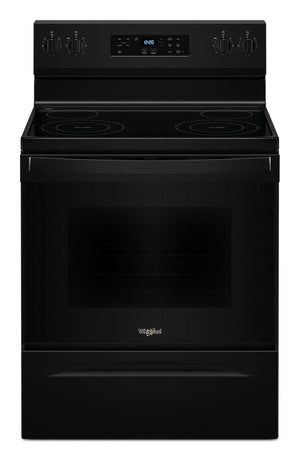 Whirlpool Black 30" Electric Range (5.30 Cu Ft) - YWFES3530RB