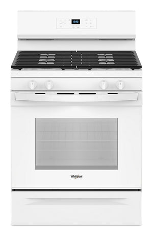Whirlpool White 30" Gas Range (5.0 Cu Ft) - WFGS3530RW