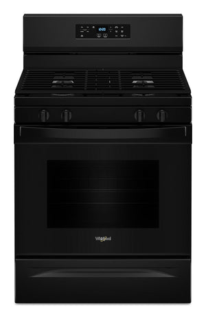 Whirlpool Black 30" Gas Range (5.0 Cu Ft) - WFGS3530RB